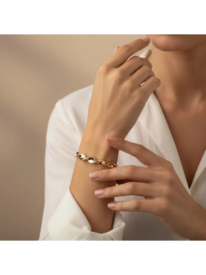 Xuping Jewelry Stil Incisi/xupıng Jewelry Burgu Model Kelepçe