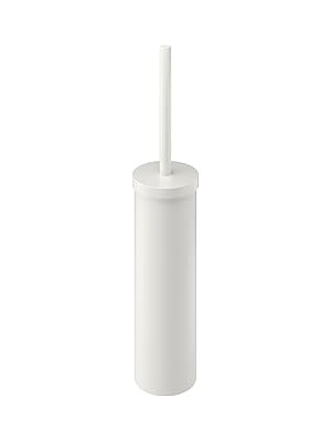 Ikea Tuvalet Fırçası "enudden" Değiştirilebilir Fırçalı Tuvalet Fırçası - Çelik - Beyaz - Uzunluk: 48 cm - Çap: 9,7 cm