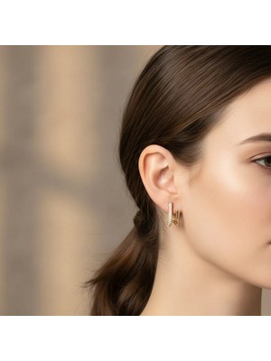 Xuping Jewelry Stil Incisi/xupıng Jewelry Aura Zirkon Taşlı Küpe