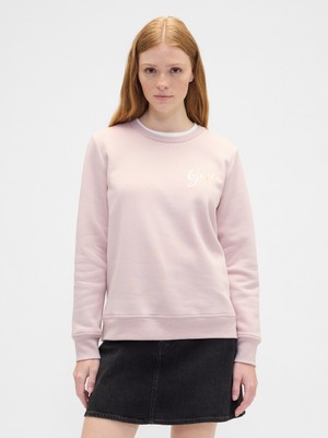 Gap Kadın Pembe Relaxed Gap Logo Sweatshirt