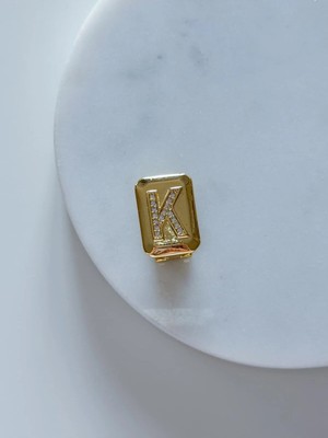 Charmlucky Çelik Klipsli Harf Küpe(Tek)