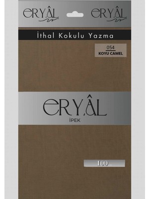 Eryal Ipek Düz Renk Poşetli Oyalık Yazma 054 Camel