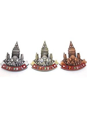 Mentra Online Istanbul Temalı Metal Buzdolabı Magneti 9,5 cm