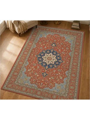 Vivense Kiremit Gökyüzü Dokulu Dokuma Taban Halı, 705 Yng 80X150 cm