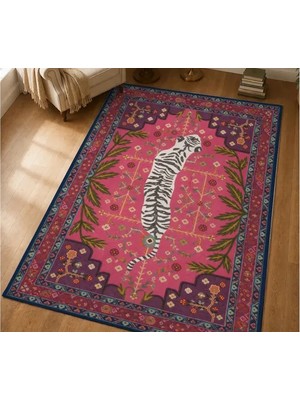 Vivense Purple Tiger Dokulu Dokuma Taban Halı, 693 Yng 80X150 cm