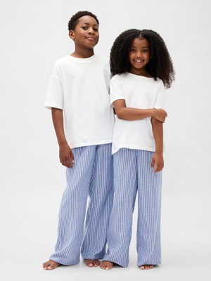 Gap Erkek Çocuk Mavi Kids Geri Dönüştürülmüş Flannel Pj Pantolon