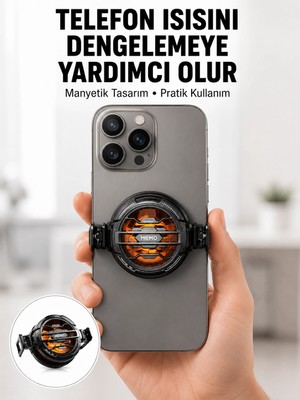 My Best Store Mobil Oyunlar Için Serinletici Telefon Fanı | Sessiz Çalışma | Geniş Kıskaçlı Tasarım Yen