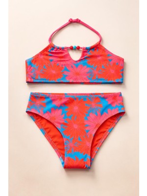 Katia & Bony Kız Çocuk Floral Outburst Bikini Takımı Pembe