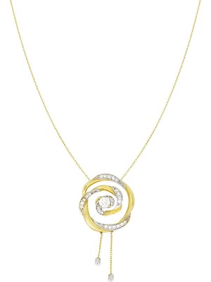 T51 Tuğrul Altın Altin Spiral Kolye T005083