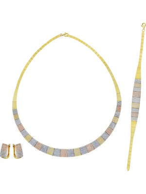 Altın Taşlı Set T031736-T031737-T031738