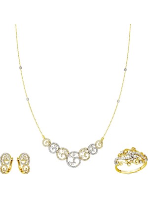 T51 Tuğrul Altın Altın Üçlü Set T028515
