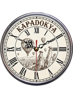 Bsb Kapadokya Temalı Duvar Saati 16CM B1023