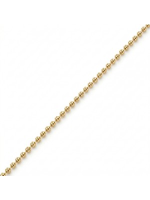 Zeino Mini Dorikalı Zincir Çelik Kolye - 14K Altın Kaplama - 45 cm / 1 mm