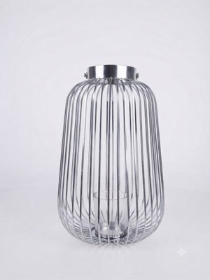 Panalı Metal Dekoratif Fener 46 x 29 cm