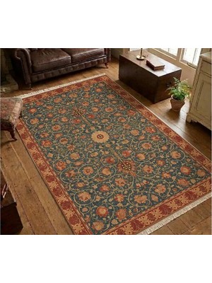 Vivense Kiremit Bordür Dokuma Taban Halı, 634 Yng 120X180 cm