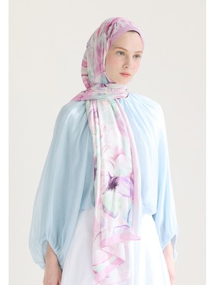 Fresh Scarfs Soft Flora Floş Viskon Şal Gülpembe
