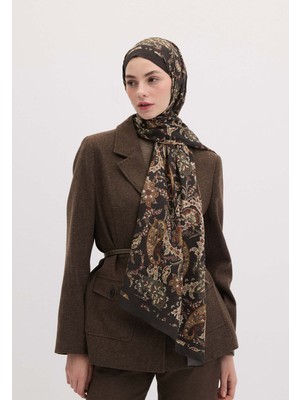 Fresh Scarfs Enya Desen Şal Kahve