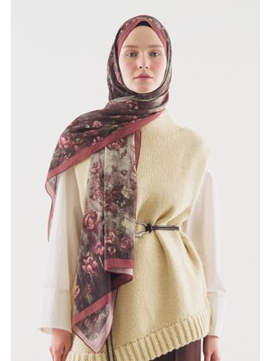 Fresh Scarfs Evelyne Desenli Pamuk Viskon Şal Gülkurusu