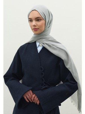 Fresh Scarfs Kaşmir Dokulu Şal Gümüş