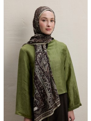 Fresh Scarfs Zaira Desen Şal Kahve