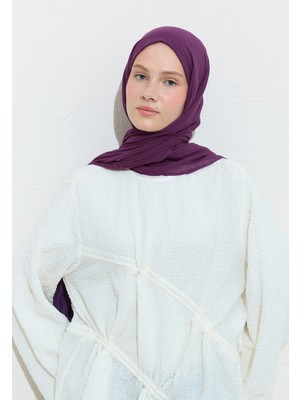 Fresh Scarfs Pamuklu Keten Şal Plum Jam