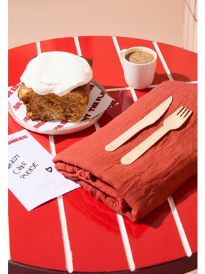 Fresh Scarfs Pamuklu Keten Şal Carrot Cake