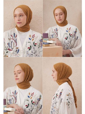 Fresh Scarfs Vual Crash Şal Sütlü Kahve