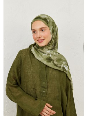 Fresh Scarfs Lizzy Desen Rami Şal Haki