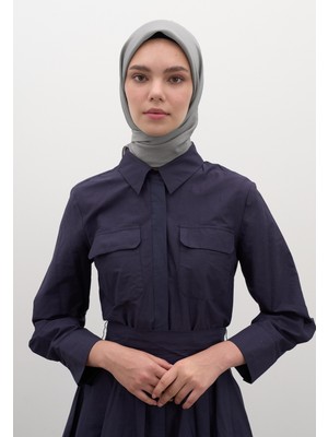 Fresh Scarfs Pamuk Viskon Eşarp Gümüş