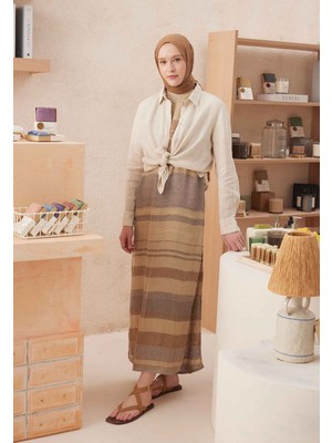 Fresh Scarfs Vual Crash Şal Latte