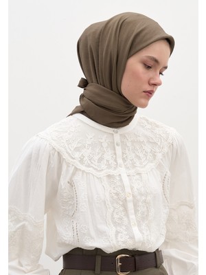 Fresh Scarfs Pamuk Viskon Eşarp Toprak