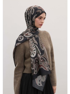 Fresh Scarfs Evrin Desen Şal Siyah