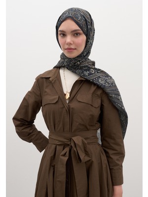 Fresh Scarfs Petra Desen Şal Siyah