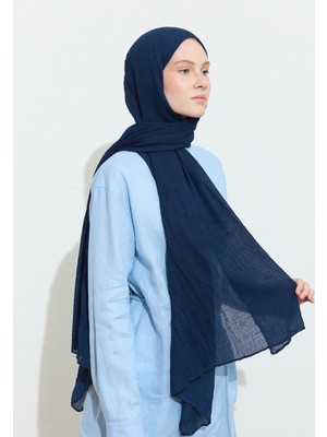 Fresh Scarfs Modal Krinkıl Şal Gece Mavisi