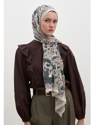 Fresh Scarfs Wild Paisley Desen Şal Derin Yeşil