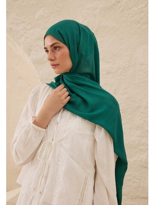 Fresh Scarfs Rami Viskon Şal Koyu Yeşil