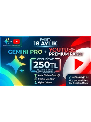 Gemini Pro 18 Aylık ( Kişiye Özel/ Davetiye Değildir)