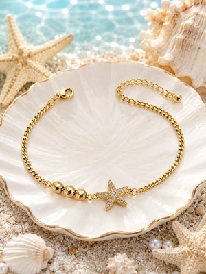 cm Jewelry Parıltılı Deniz Yıldızı Bileklik