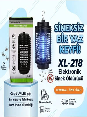 Segy Home Güçlü Uv LED Işıklı Elektronik Sinek Öldürücü - Cızz Sinek Yakalama Lambası Sinek Savar - 8m Asma Zincirli Güçlü Sinek Yakalayıcı Cihaz
