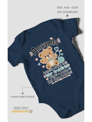 Morivo Kids Amcaya Özel Kısa Kollu Bebek Body %100 Pamuk