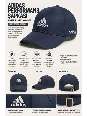 Özkurt Ticaret Unisex Lacivert Baseball Şapka | Nefes Alabilen Kumaş | Ayarlanabilir Metal Tokalı