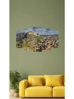 Kastamonu Kalesi,simetrik Mdf Tablo,5li