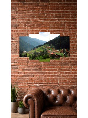 Ayder Yaylası,simetrik Mdf Tablo,5li