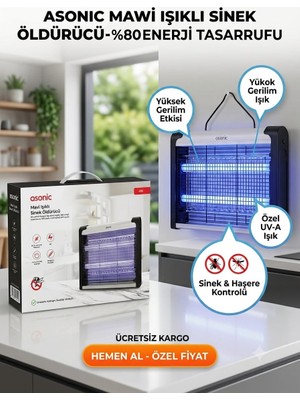 Segy Home Elektrikli Uv LED Işıklı Zincir Askılı Sivrisinek Öldürücü Sinek Kovucu Işık