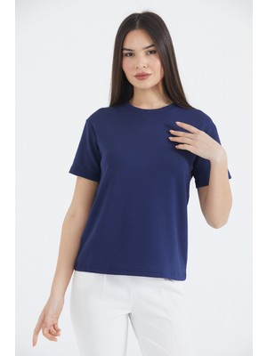 Thiff Gymwear Kadın Modal Kumaş Kısa Kolu Basic Tişört
