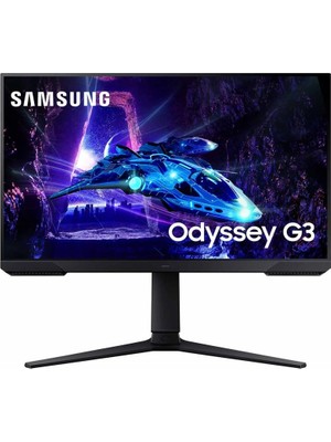 Samsung 24' Odyssey G3 LS24DG302EUXUF Full HD Oyun Monitörü 180Hz Yenileme Hızı 1920x1080 Çözünürlük