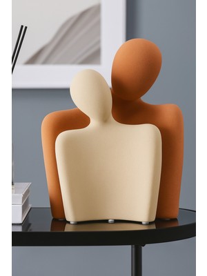 Empressco Büyük Boy Soyut Çift Biblo, 25 cm Yükseklik, 20 cm Genişlik