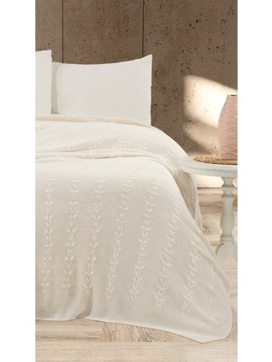 Doux Home Collection Doux Home AÇELYA Rekli Desen Triko Yatak Örtüsü 220 x 240