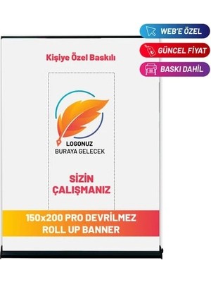 DRK PRINT Baskılı Rollup Banner 300 x 200 cm
