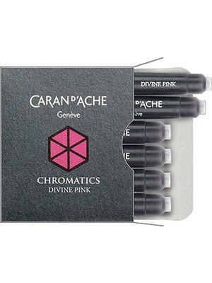Caran D'ache 8021 Ink Cartridges Chromatics Divine Pink